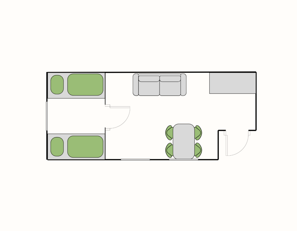 plantegning hytte 9